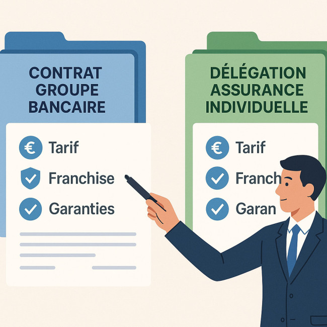 illustration comparatif contrat groupe et delegation