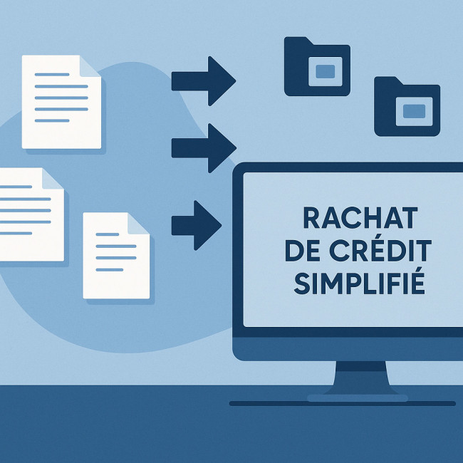 illustration d'un rachat de crédit simplifié