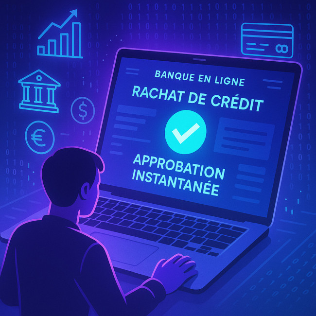 Utilisateur obtenant une validation instantanée en banque en ligne